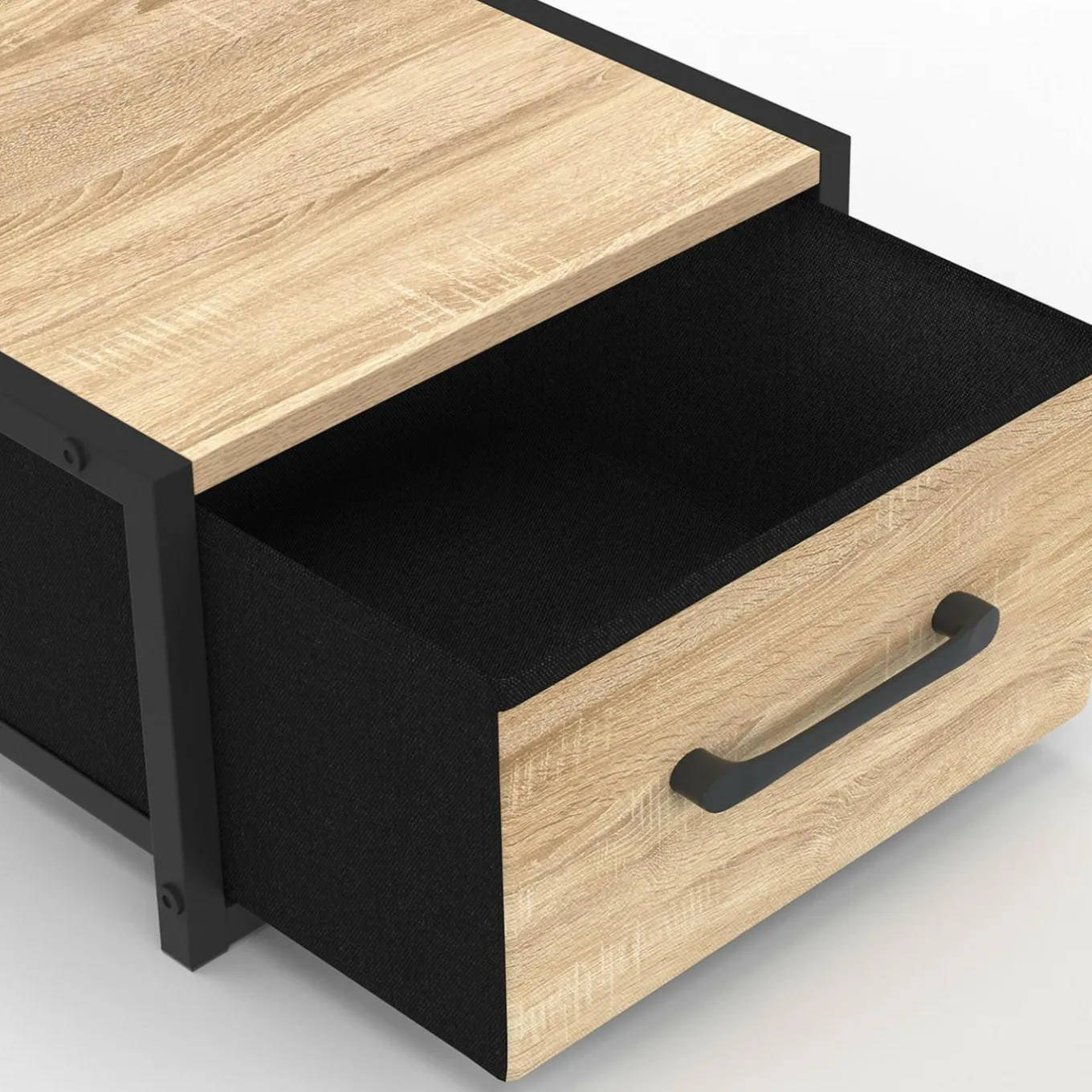 IDMarket Tables de nuit murales industrielles* Chambre Complète Adulte|Tables De Chevet