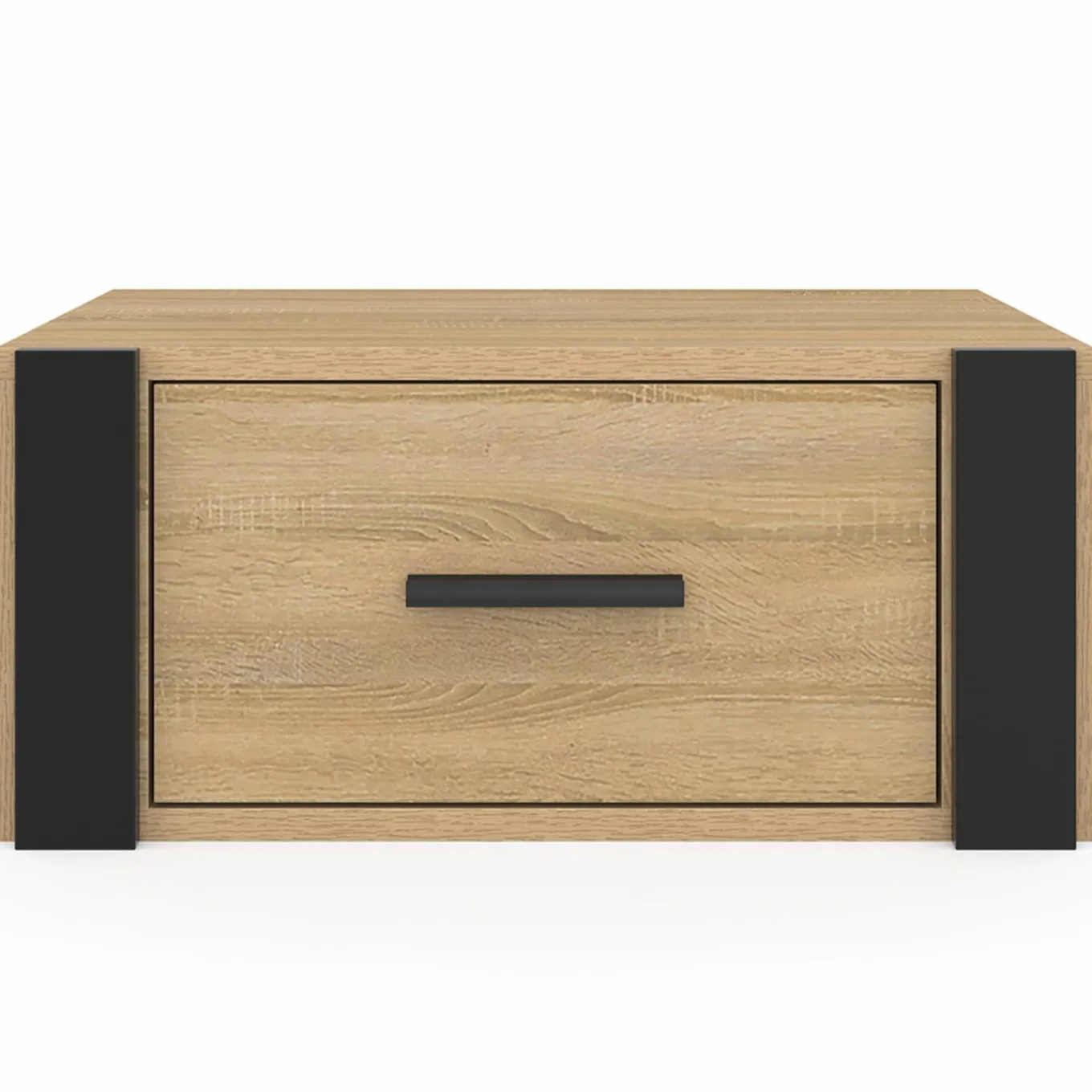 IDMarket Tables de nuit suspendues industrielles avec tiroir et étagère* Meubles Bas|Meubles En Bois