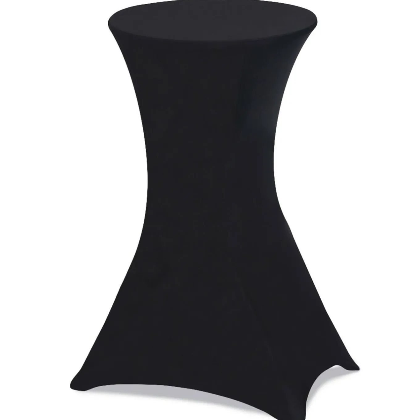 IDMarket Tables hautes pliantes d’extérieur + housses noires* Mobilier Pliant D'Appoint