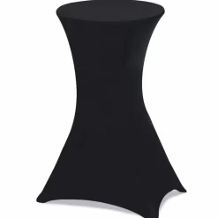 IDMarket Tables mange-debout pliantes avec housse noire* Mobilier Pliant D'Appoint