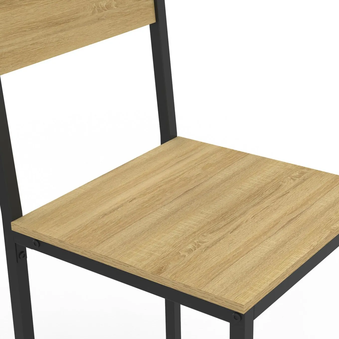 IDMarket Tabourets de bar avec dossier design industriel* Collection Industrielle|Tabourets De Bar