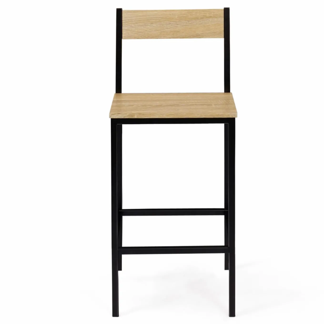 IDMarket Tabourets de bar avec dossier chaise de cuisine style industriel* Tabourets De Bar|Chaises De Bar