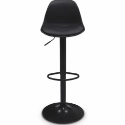 IDMarket Tabourets de bar design noirs* Collection Contemporaine|Tabourets De Bar