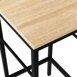 IDMarket Tabourets de bar industriel métal et bois* Collection Industrielle|Tabourets De Bar