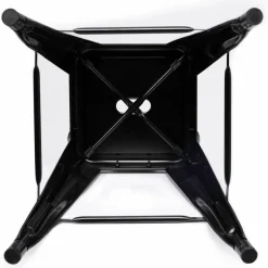 IDMarket Tabourets de bar métal noir avec dossier* Collection Métal|Collection Industrielle