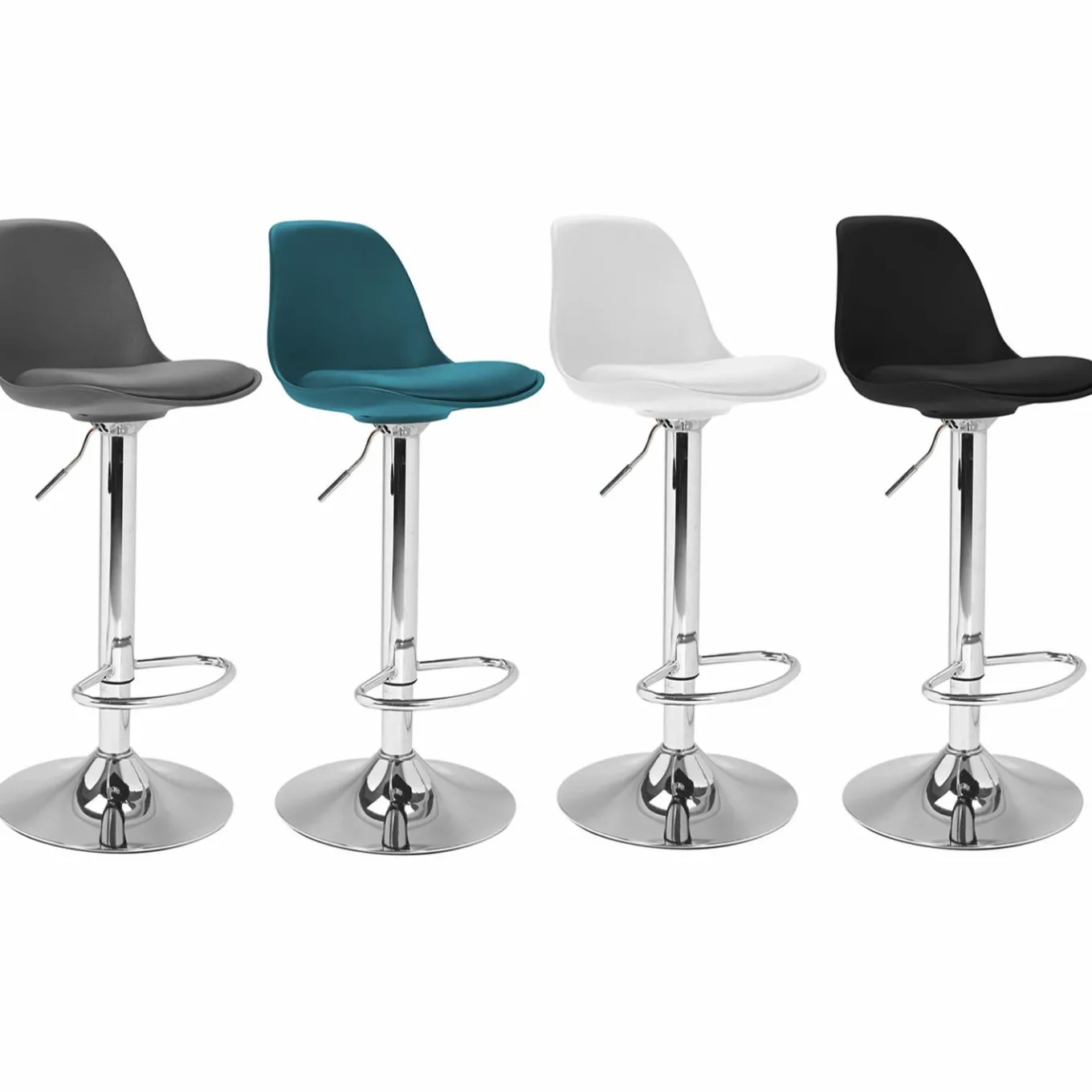 IDMarket Tabourets de bar réglables design 4 couleurs* Collection Contemporaine|Tabourets De Bar
