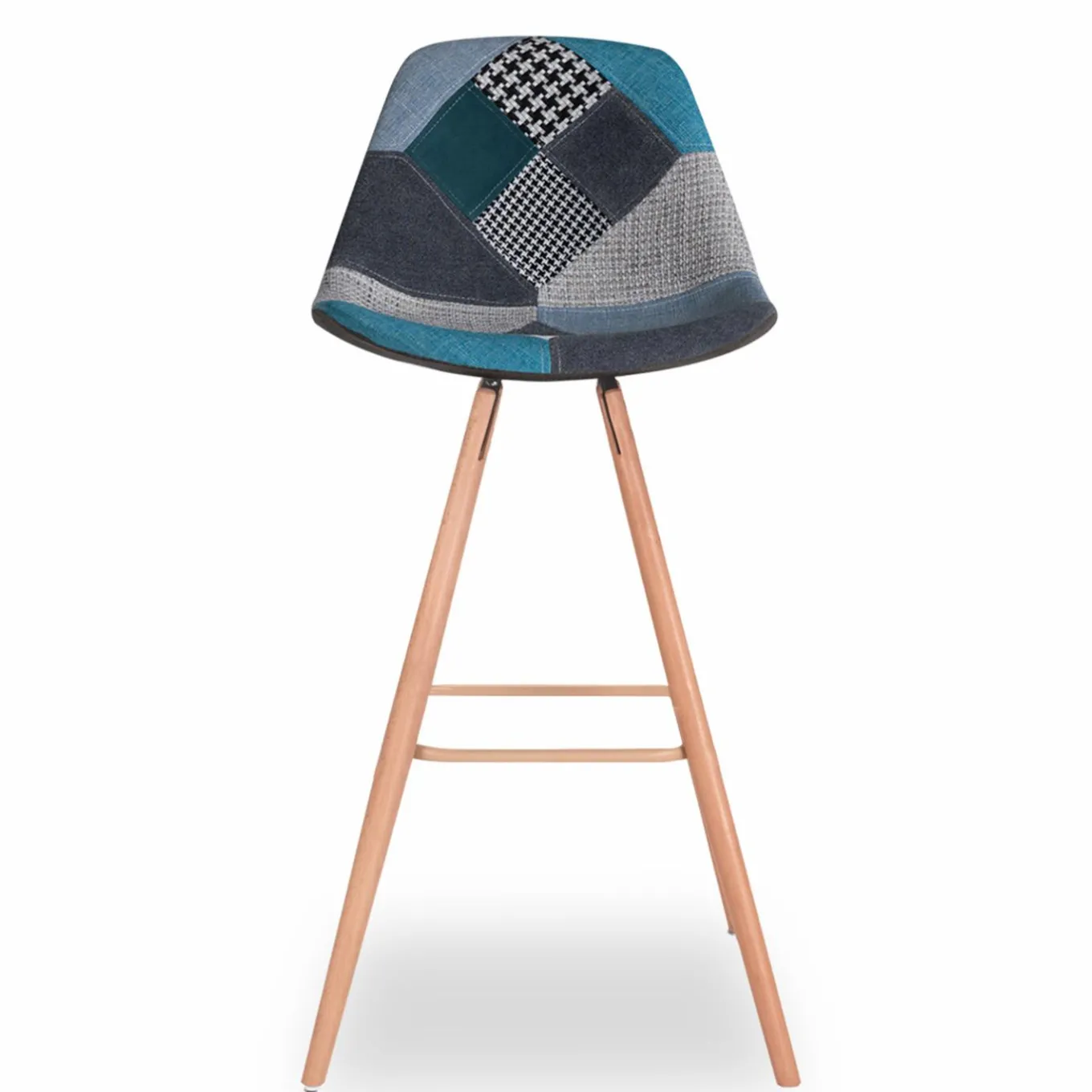 IDMarket Tabourets de bar scandinaves bleu patchwork* Collection Scandinave|Chaises De Bar