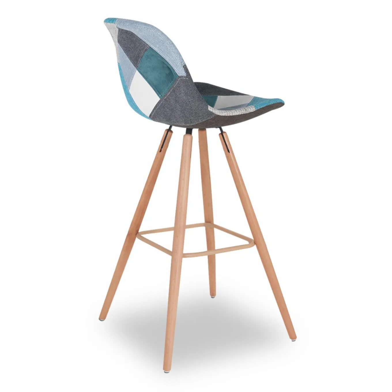 IDMarket Tabourets de bar scandinaves bleu patchwork* Collection Scandinave|Chaises De Bar