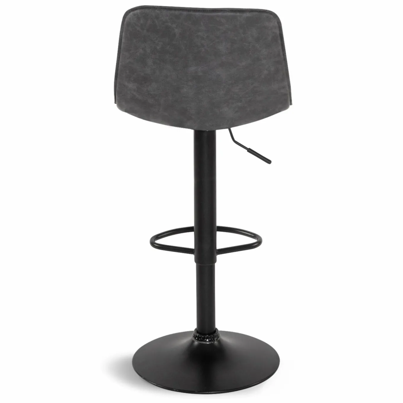 IDMarket Tabourets réglables en hauteur gris* Collection Vintage|Tabourets De Bar