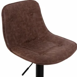 IDMarket Tabourets réglables en hauteur marron* Collection Vintage|Tabourets De Bar