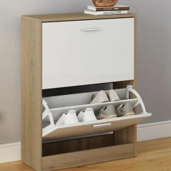 IDMarket Étagère à chaussures 2 portes* Petits Meubles|Meubles À Chaussures
