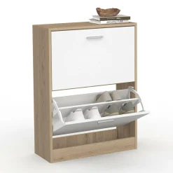 IDMarket Étagère à chaussures 2 portes* Petits Meubles|Meubles À Chaussures
