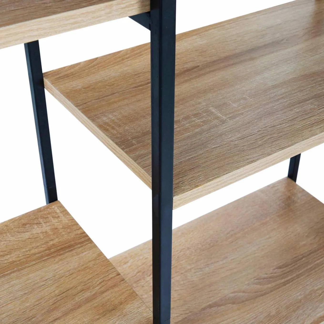 IDMarket Étagère bibliothèque industrielle bois et métal 170 cm* Collection Métal|Collection Industrielle