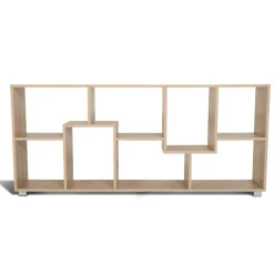 IDMarket Étagère de salon moderne en bois imitation hêtre* Meubles Bas|Meubles En Bois