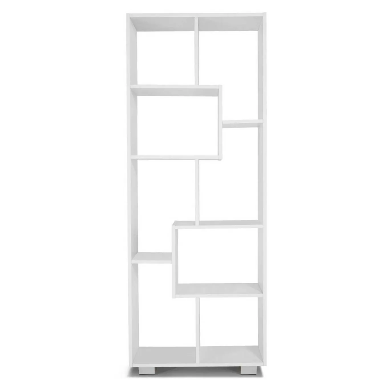 IDMarket Étagère de salon moderne en bois blanc* Meubles Bas|Meubles Blancs