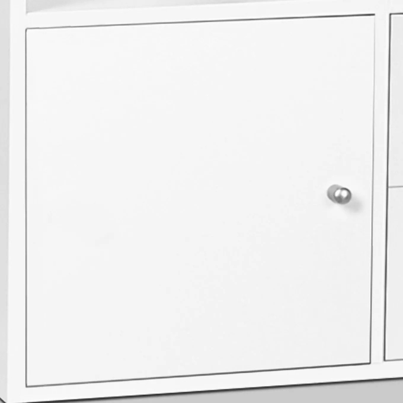 IDMarket Étagère escalier bois blanc fond gris 6 cases* Rangement Et Accessoires|Meubles Tiroirs