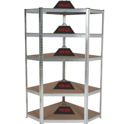 IDMarket Étagère galva 875 kg 5 plateaux* Etagères Charges Lourdes|Meubles Bricolage Et Rayonnage