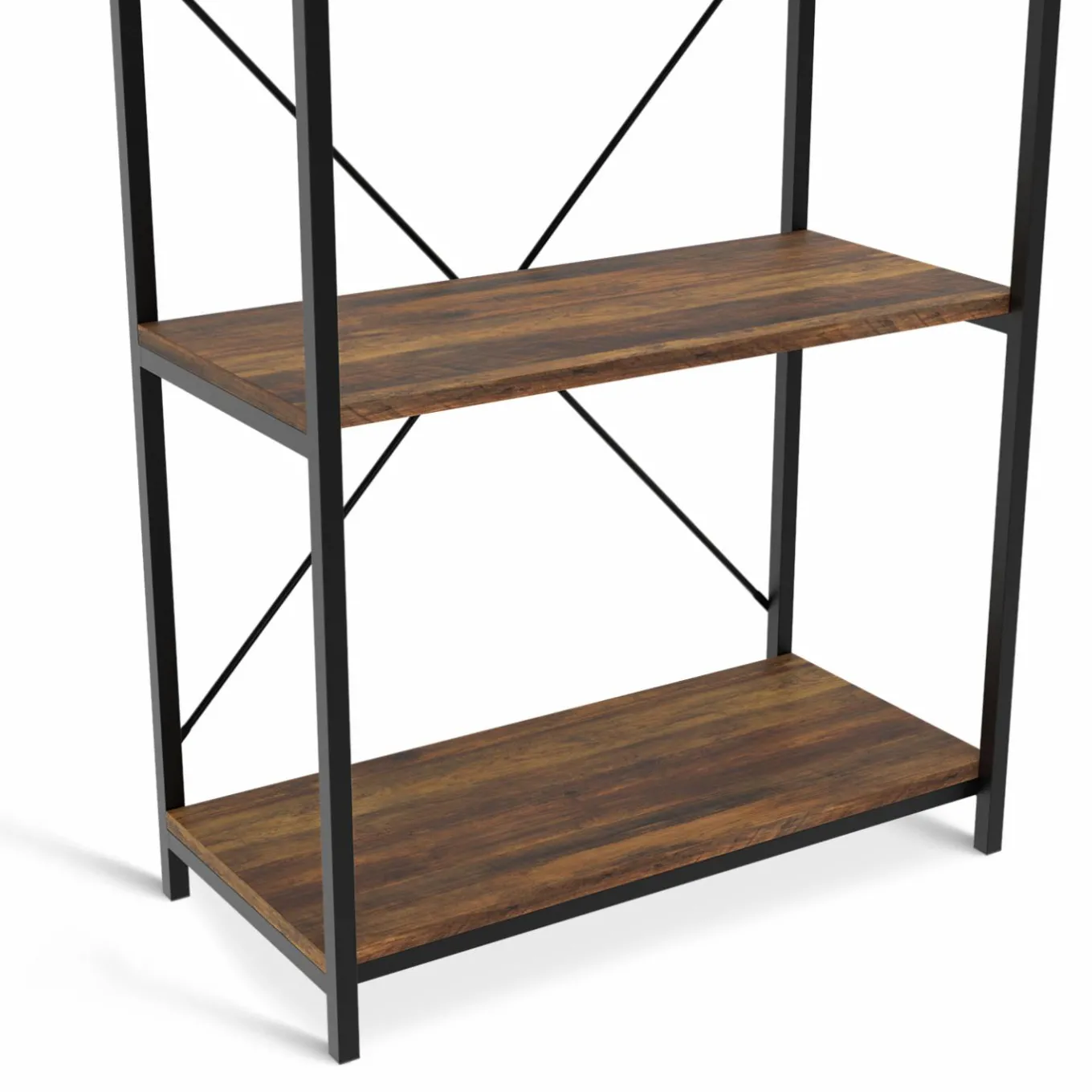 IDMarket Étagère industrielle effet vieilli 5 niveaux 170 cm* Meubles Hauts|Meubles En Bois