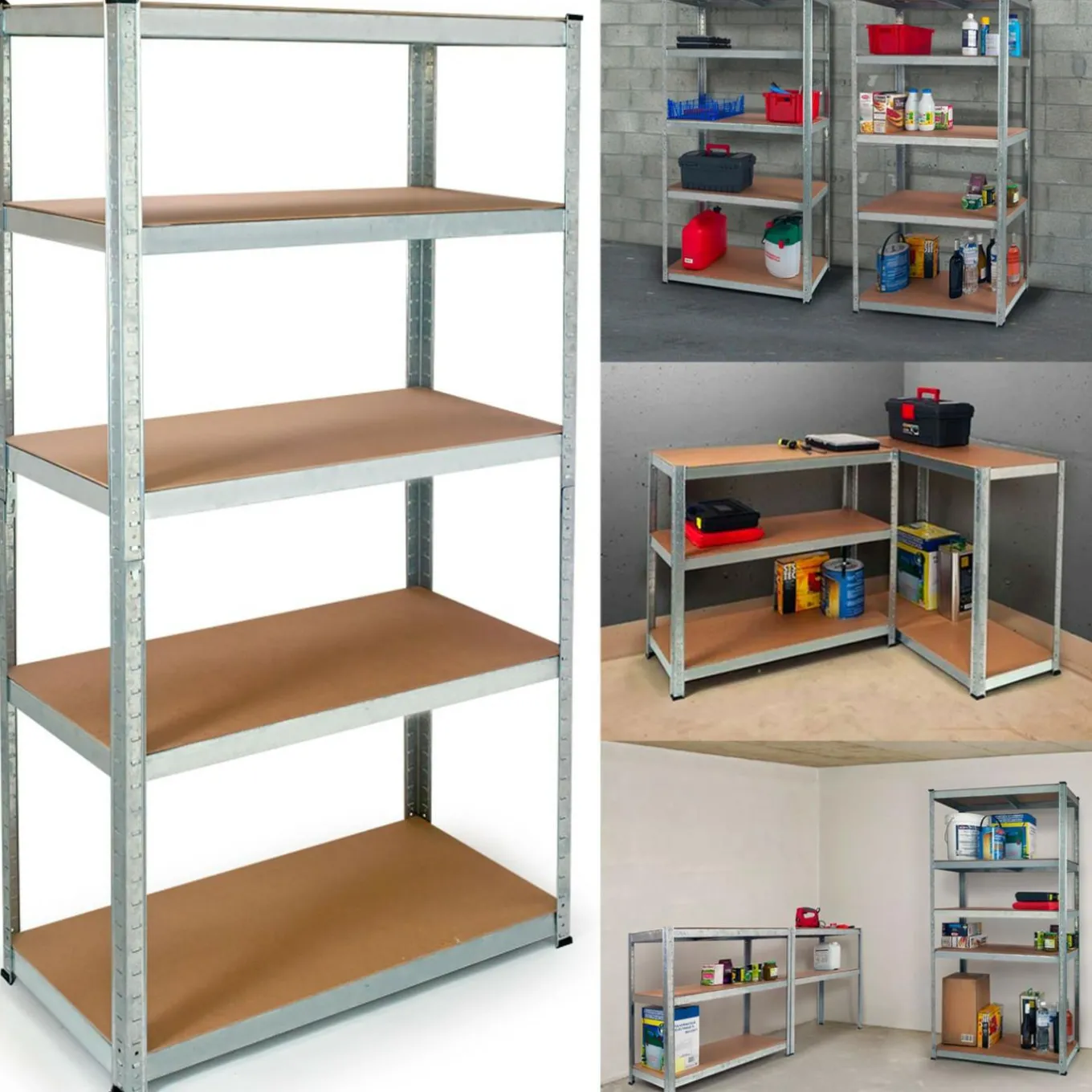 IDMarket Étagère modulable pour charges lourdes* Etagères Charges Lourdes|Meubles Bricolage Et Rayonnage