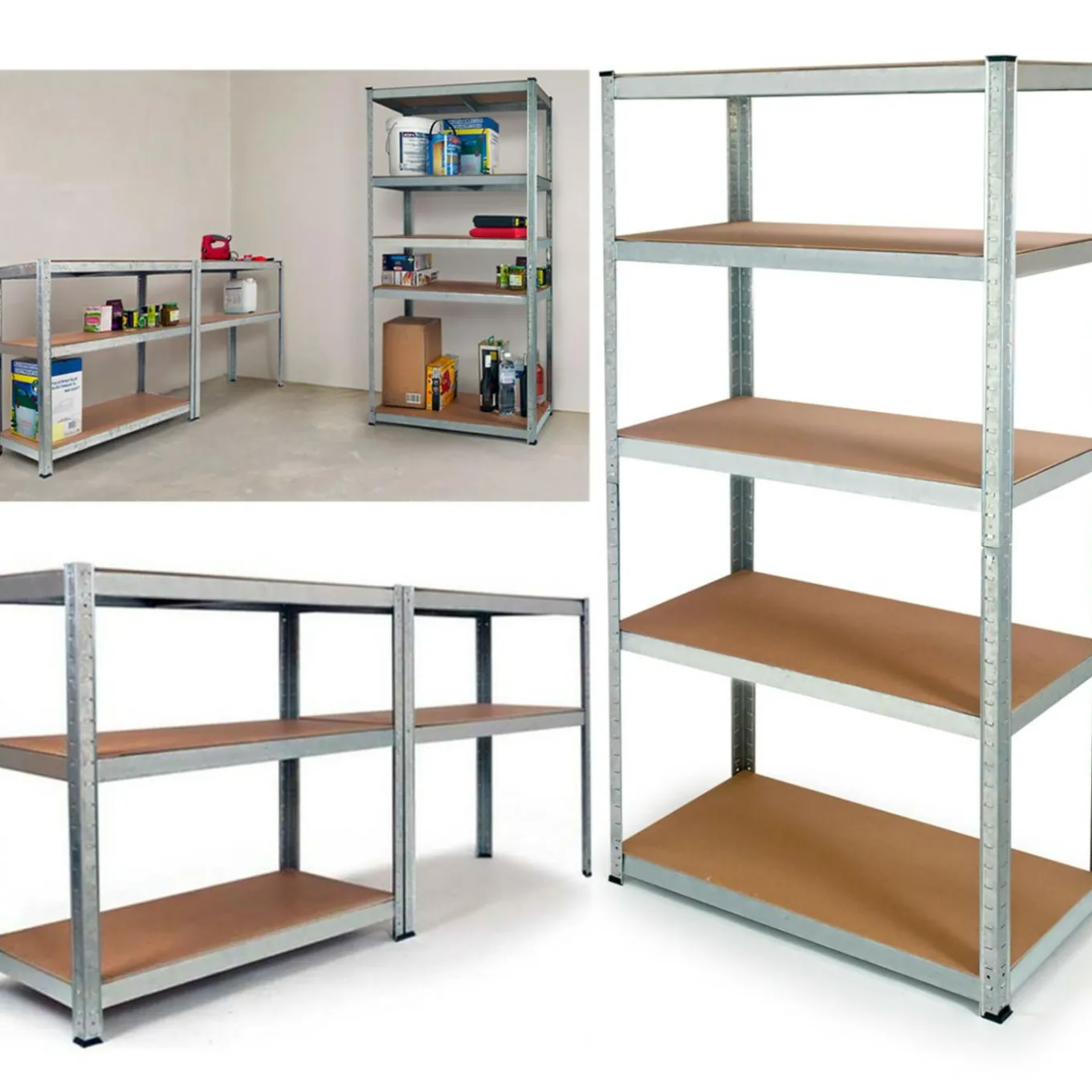 IDMarket Étagère modulable pour charges lourdes* Etagères Charges Lourdes|Meubles Bricolage Et Rayonnage