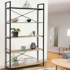 IDMarket Étagère métal style industriel 170 cm* Meubles Hauts|Collection Agencement Magasin
