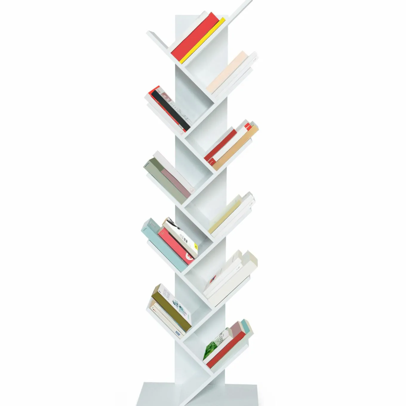 IDMarket Étagère murale arbre 10 niveaux blanche* Meubles Hauts|Meubles Blancs