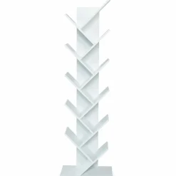 IDMarket Étagère murale arbre 10 niveaux blanche* Meubles Hauts|Meubles Blancs