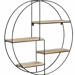 IDMarket Étagère murale ronde style industriel* Décoration Et Accessoires|Collection Agencement Magasin