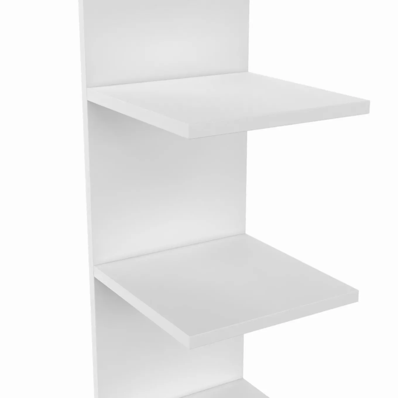 IDMarket Étagère murale suspendue double position blanche 190 cm* Etagères|Petits Meubles