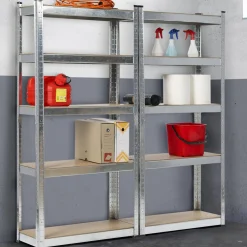 IDMarket Étagères modulables charges lourdes en métal* Etagères Charges Lourdes|Meubles Bricolage Et Rayonnage