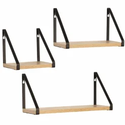 IDMarket Étagères murales bois métal style industriel* Décoration Et Accessoires|Collection Agencement Magasin