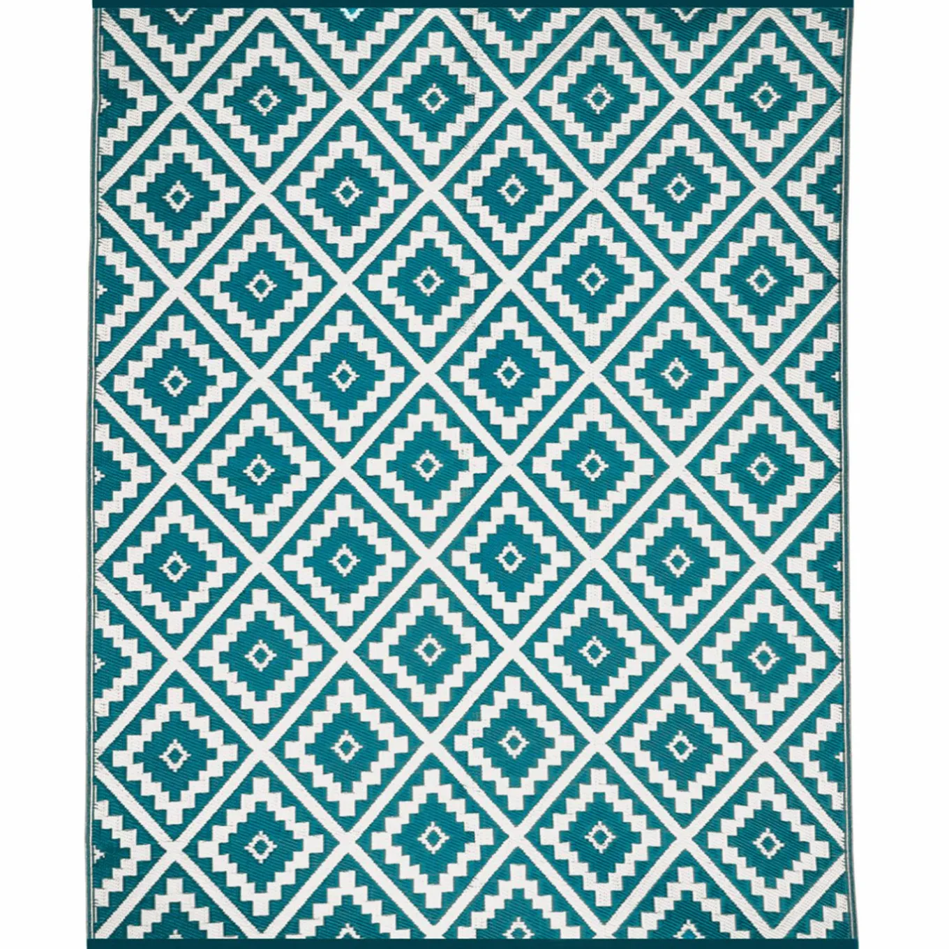 IDMarket Tapis bleu canard pour terrasse et extérieur* Revêtement Sol Extérieur