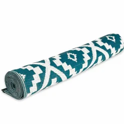 IDMarket Tapis bleu canard pour terrasse et extérieur* Revêtement Sol Extérieur