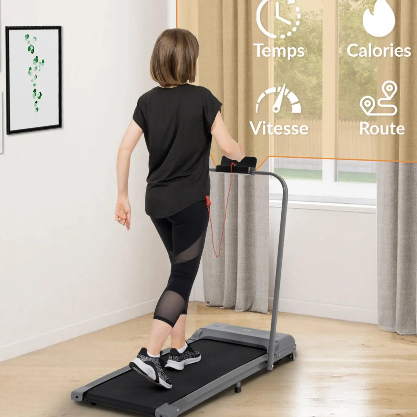 IDMarket Tapis de course / de marche électrique avec vitesse réglable* Équipements Musculation Et Fitness