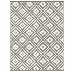 IDMarket Tapis d'extérieur pour terrasse couleur taupe* Revêtement Sol Extérieur