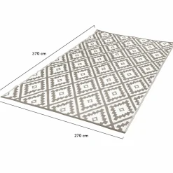 IDMarket Tapis d'extérieur pour terrasse couleur taupe* Revêtement Sol Extérieur