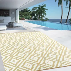 IDMarket Tapis extérieur beige 270x370cm* Revêtement Sol Extérieur