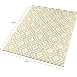 IDMarket Tapis extérieur beige 270x370cm* Revêtement Sol Extérieur