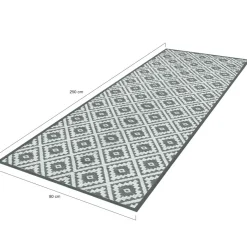 IDMarket Tapis extérieur gris 80x250cm* Revêtement Sol Extérieur