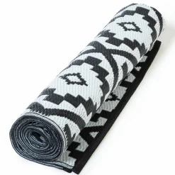 IDMarket Tapis extérieur noir et blanc motifs géométriques 180 x 280 cm* Revêtement Sol Extérieur