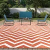 IDMarket Tapis extérieur terracotta 270x370cm* Revêtement Sol Extérieur
