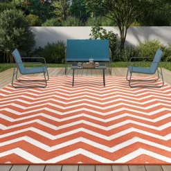 IDMarket Tapis extérieur terracotta 270x370cm* Revêtement Sol Extérieur