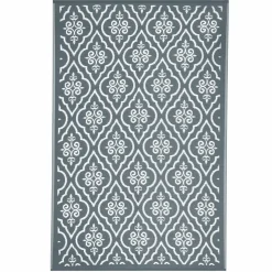 IDMarket Tapis extérieur 180x280 cm gris et blanc* Revêtement Sol Extérieur