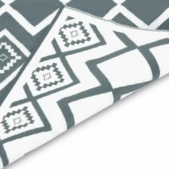 IDMarket Tapis extérieur 180x280 cm gris et blanc* Revêtement Sol Extérieur