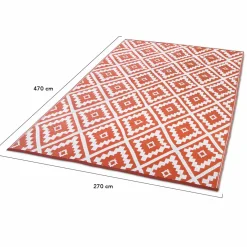 IDMarket Tapis terracota pour extérieur et terrasse* Revêtement Sol Extérieur