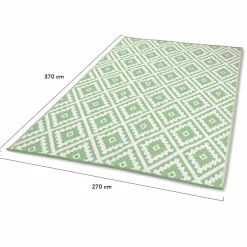 IDMarket Tapis vert sauge pour terrasse et extérieur* Revêtement Sol Extérieur
