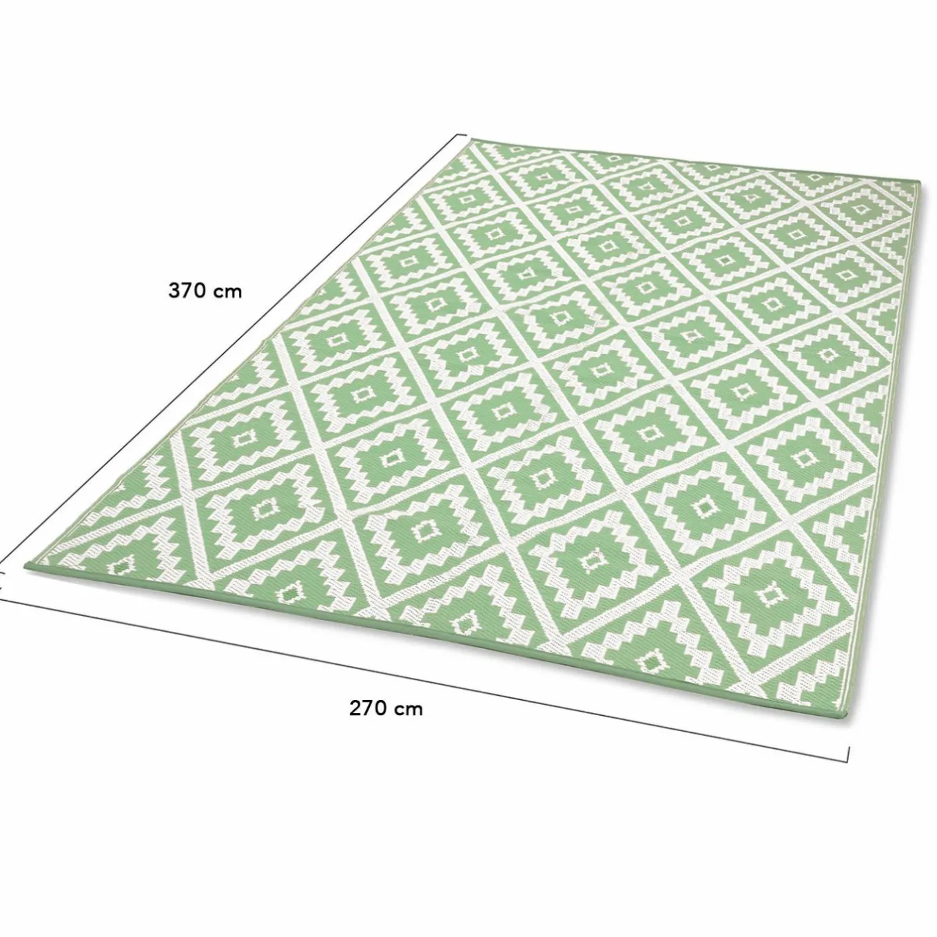 IDMarket Tapis vert sauge pour terrasse et extérieur* Revêtement Sol Extérieur