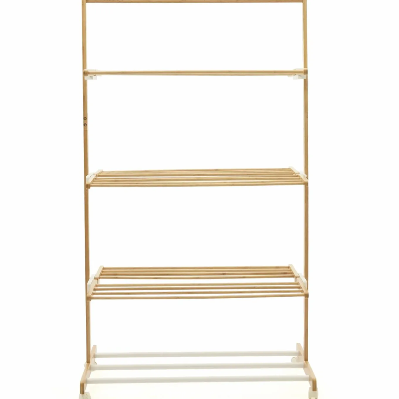 IDMarket Étendoir à linge 3 niveaux en bambou* Séchoirs À Linge