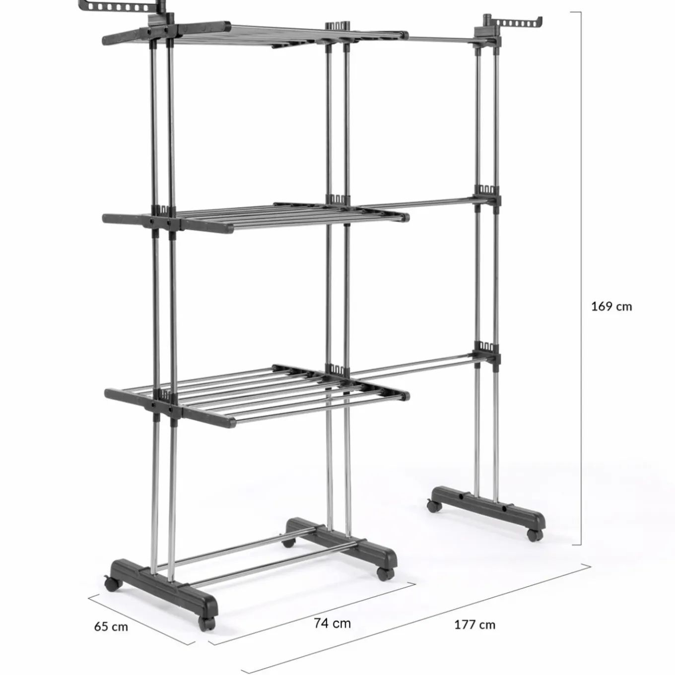 IDMarket Étendoir extensible avec grande capacité et 30 accessoires* Séchoirs À Linge