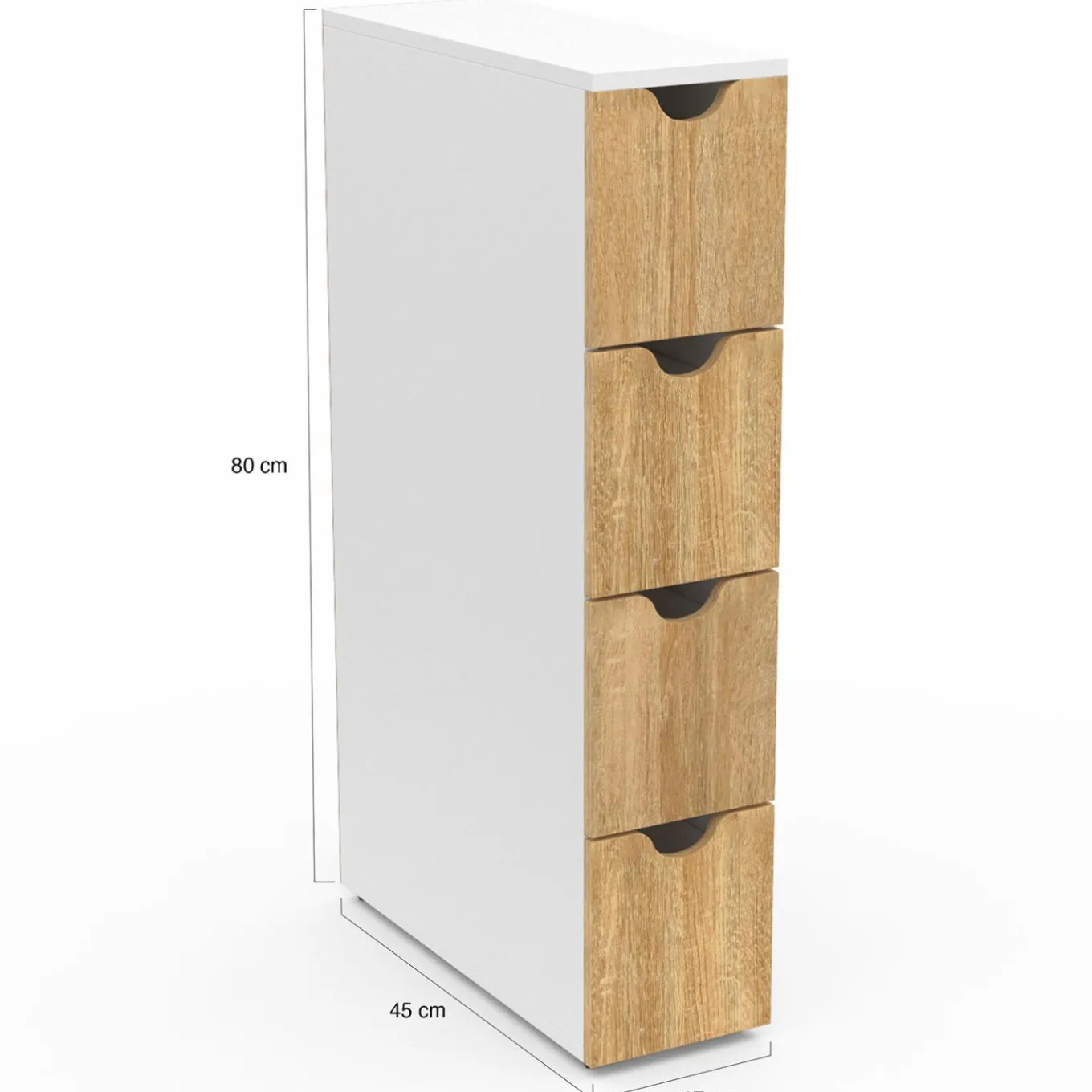 IDMarket Tour de rangement à roulettes 4 tiroirs* Meubles Bas|Petits Meubles